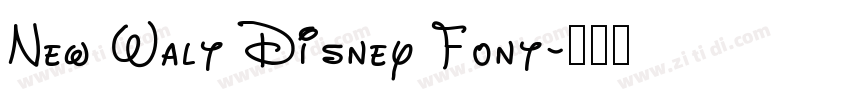 New Walt Disney Font字体转换